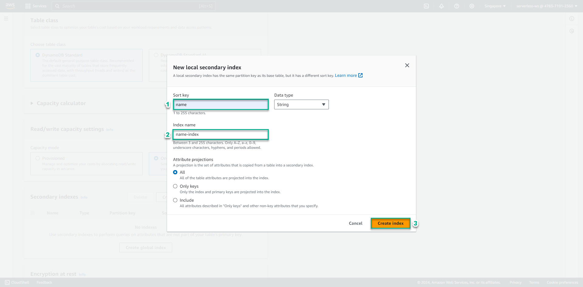 DynamoDBConsole