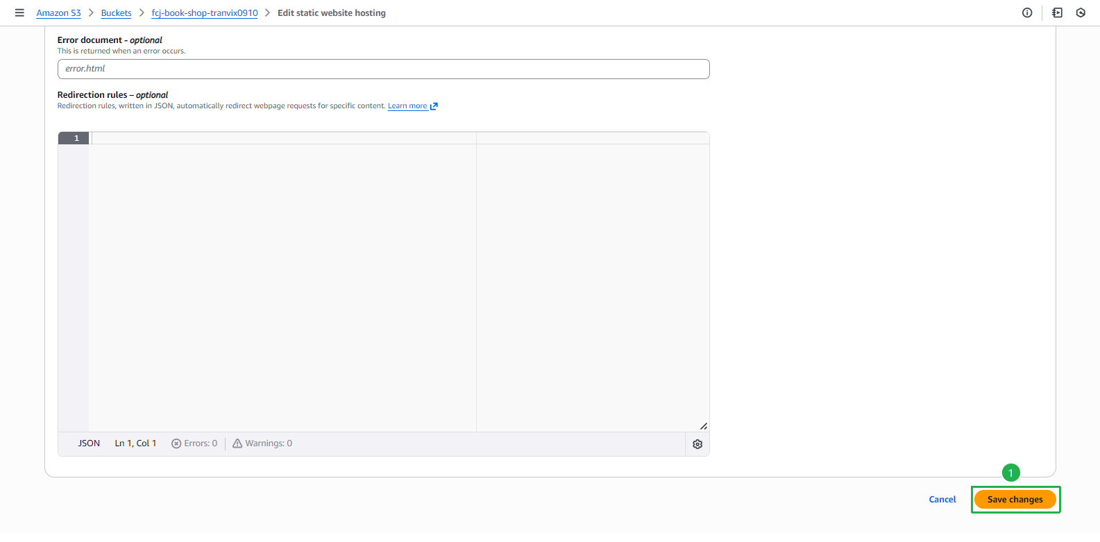S3SaveStaticHosting