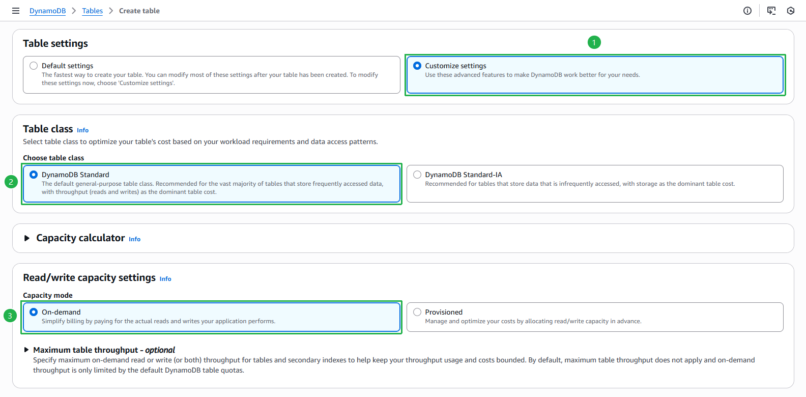 DynamoDBSettings